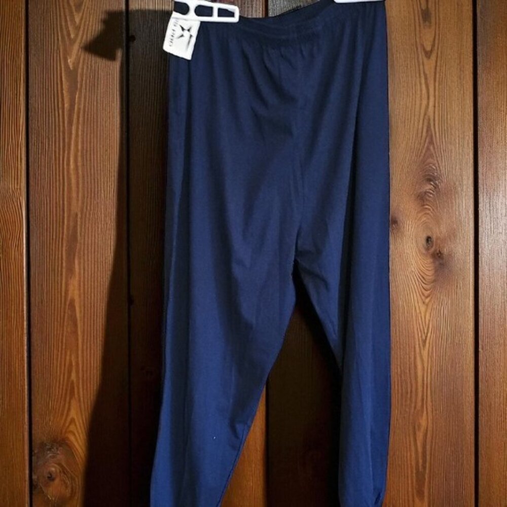 NWT PS PRO pull on elastic waist drawstring 100% cotton pants - Picture 2 of 10